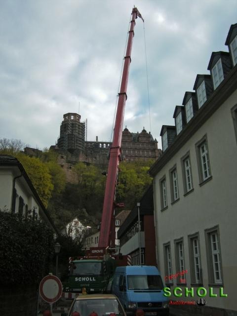 Scholl Autokräne heidelberg im Einsatz am 4. Juni 2011