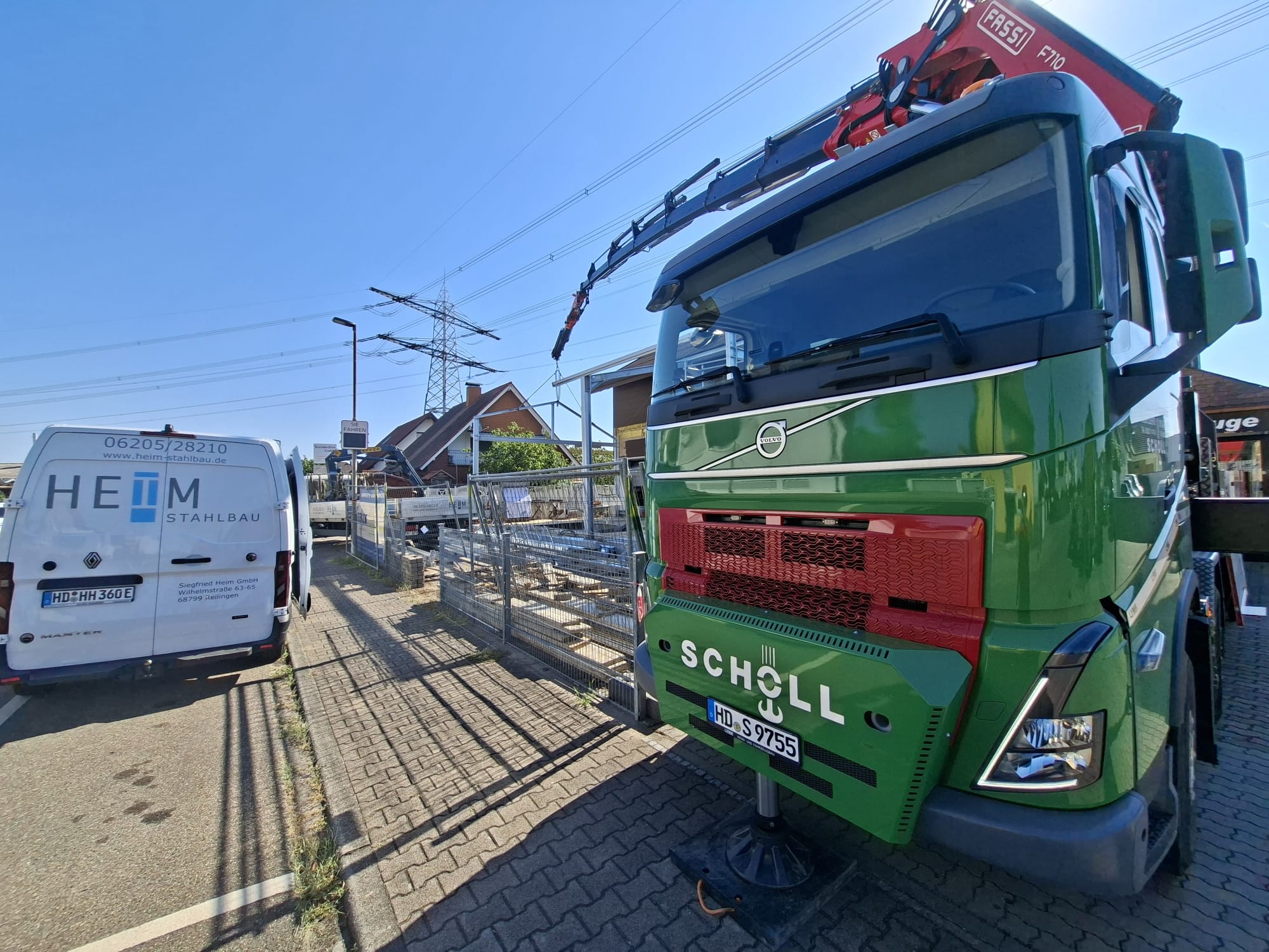 Autokran Heidelberg unser Ladekran im Einsatz