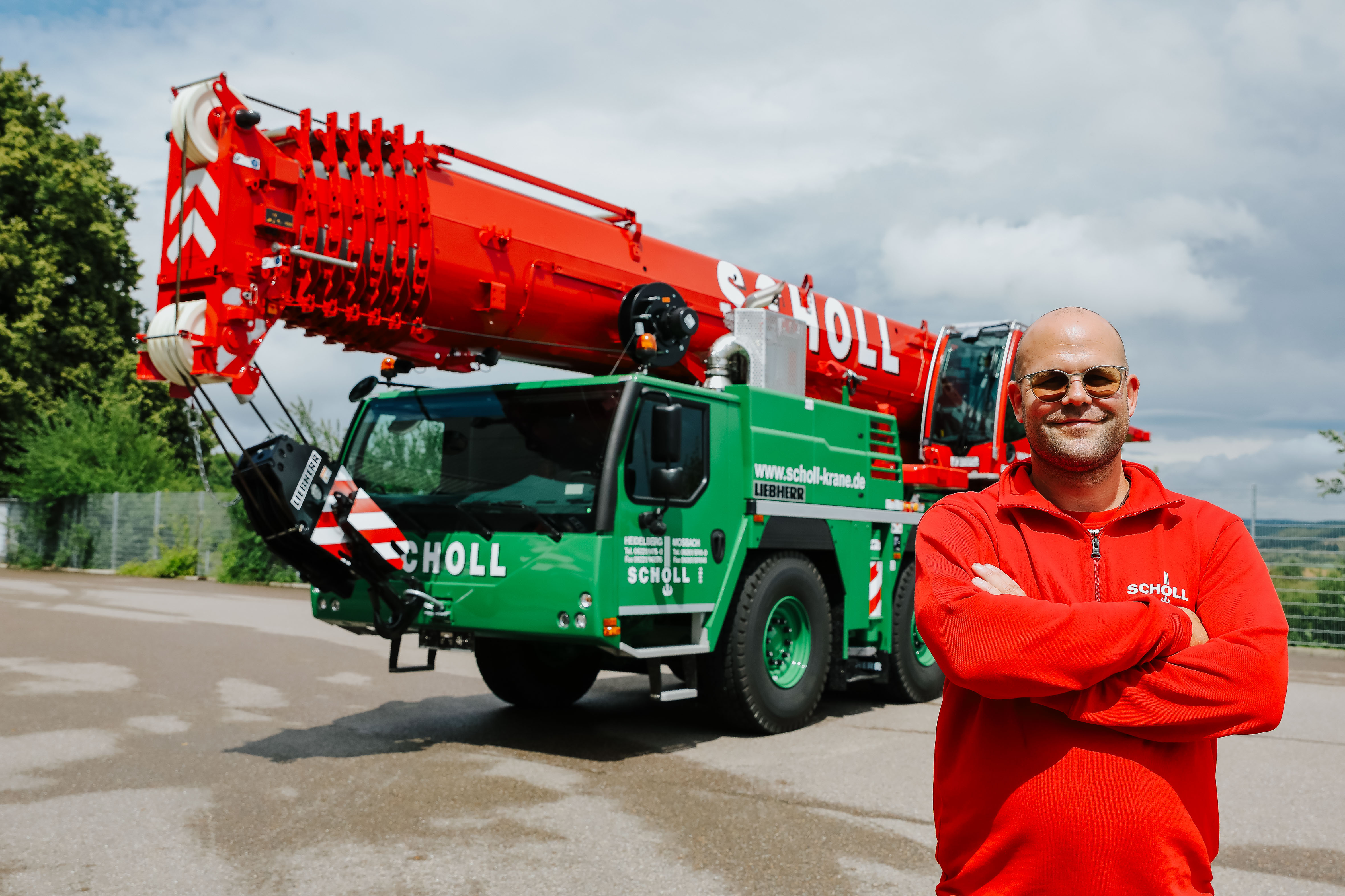 Kranübergabe LTM‑1150‑5.3 scholl autokräne