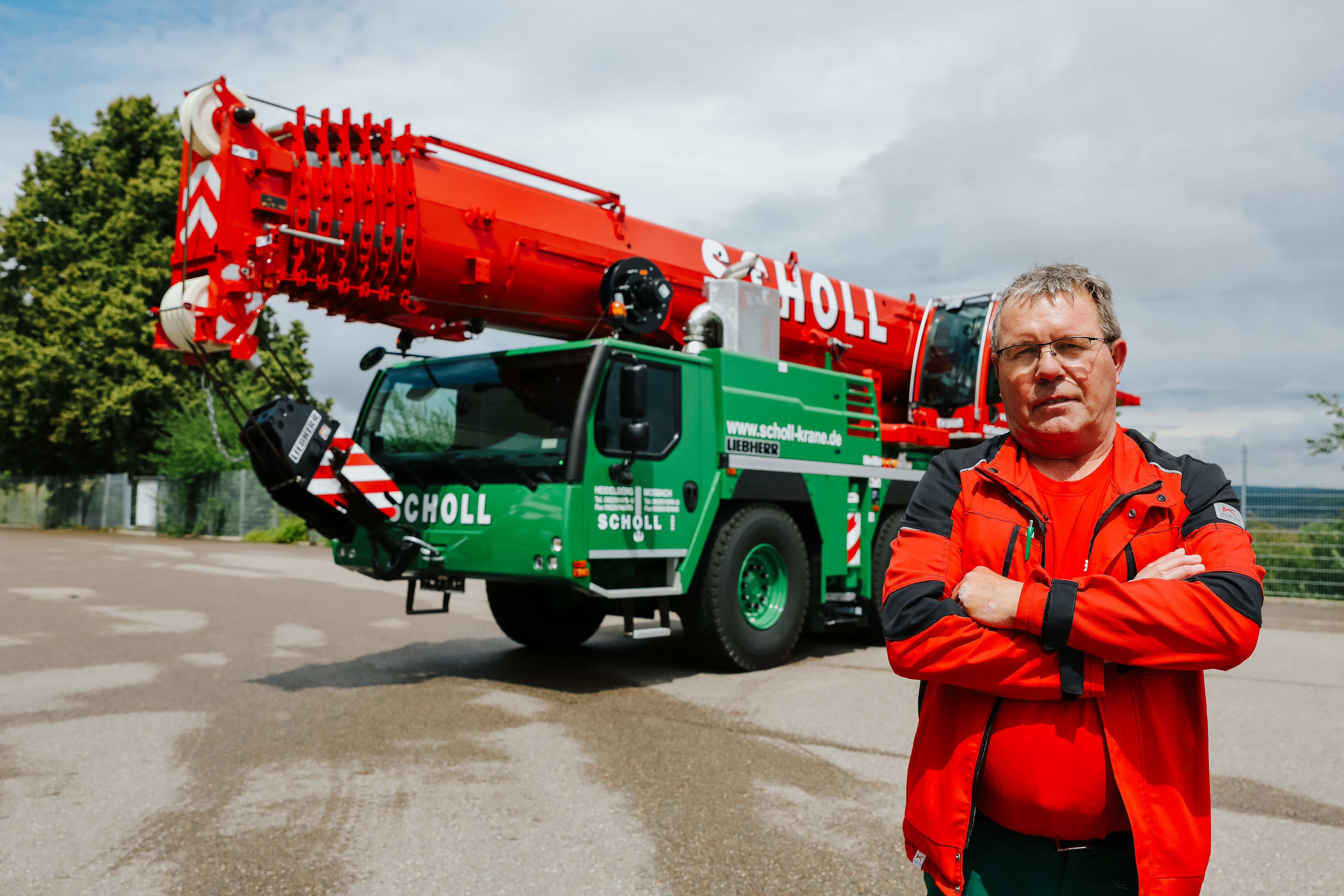 Kranübergabe LTM‑1150‑5.3 scholl autokräne